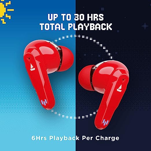 boAt Airdopes 191G Bluetooth Truly Wireless in Ear Earbuds with mic, ENx Tech Equipped Quad Mics, Beast Mode(Low Latency- 65ms) for Gaming, 2x6mm Dual Drivers, 30H Playtime, IPX5, IWP boAt Airdopes 191G Bluetooth Truly Wireless in Ear Earbuds with mic, ENx Tech Equipped Quad Mics, Beast Mode(Low Latency- 65ms) for Gaming, 2x6mm Dual Drivers, 30H Playtime, IPX5, IWP